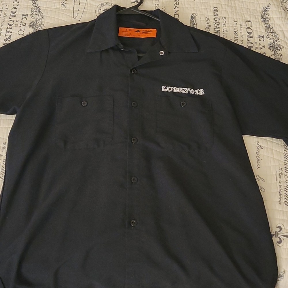 Lucky 13 Work Shirt, Medium, Black
